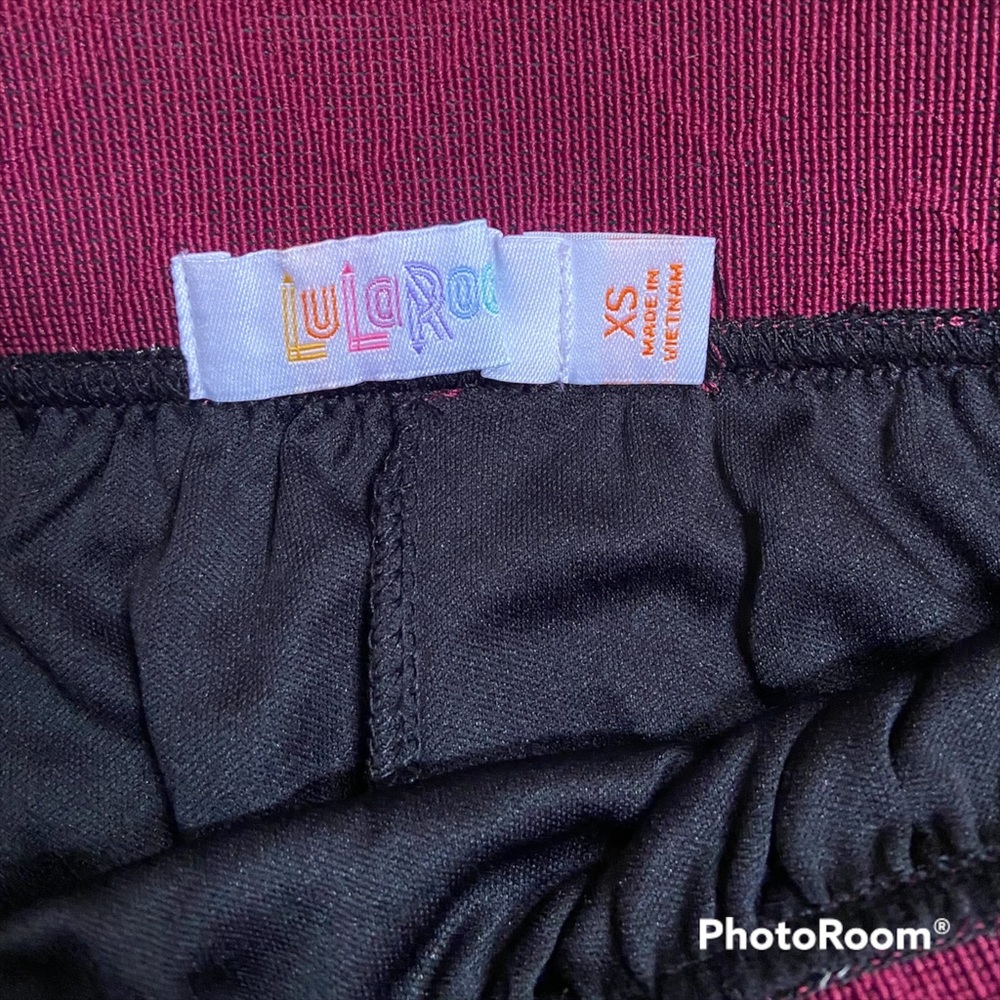 LuLaRoe Lola Skirt Black with Medallions - Picture 2 of 2